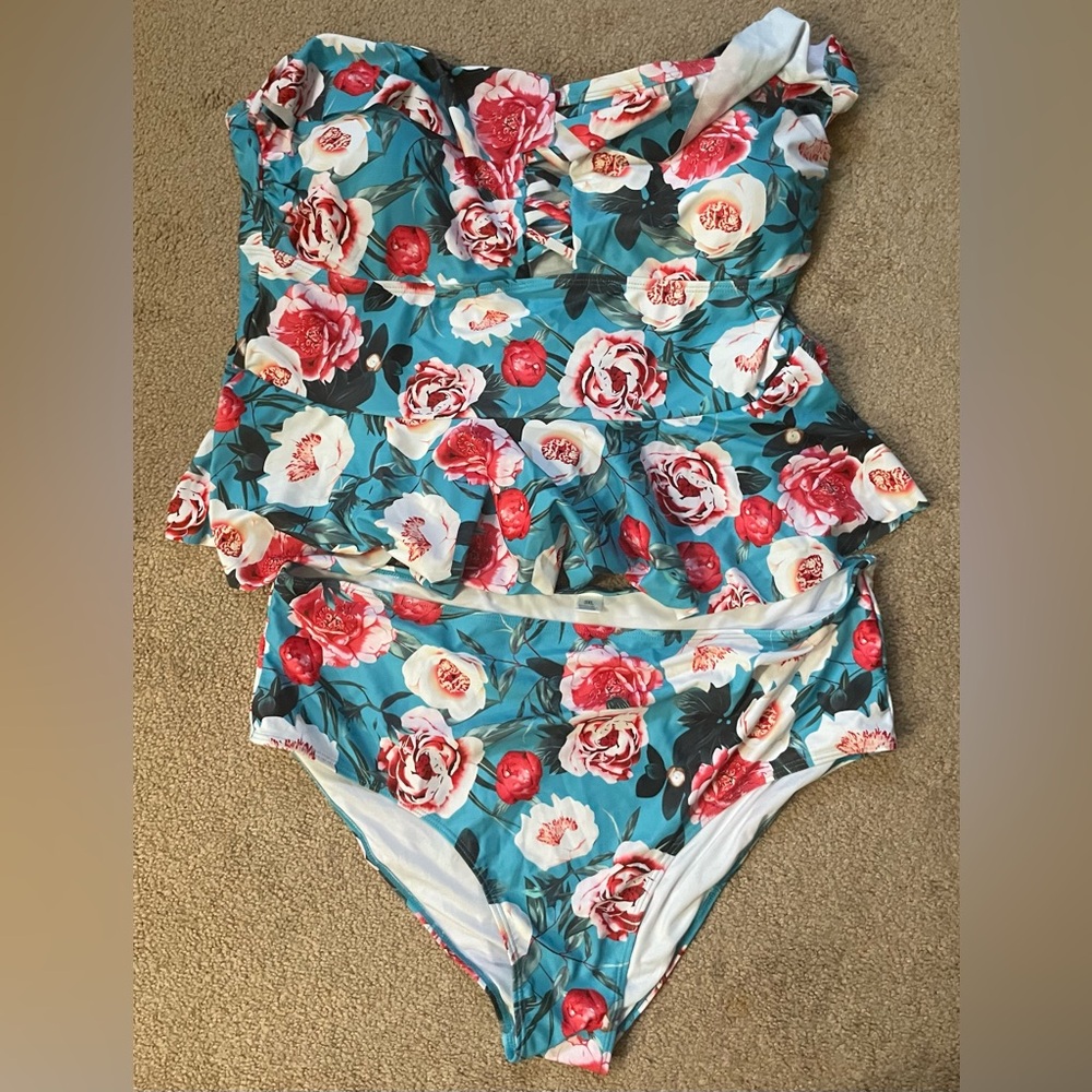 Amazon 3xl 2 pice swim